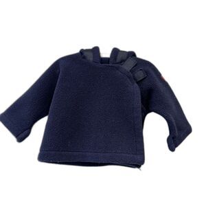 Widgeon Fleece Hooded Jacket Newborn Polartec Asymmetrical Hook/Loop WinterNavy